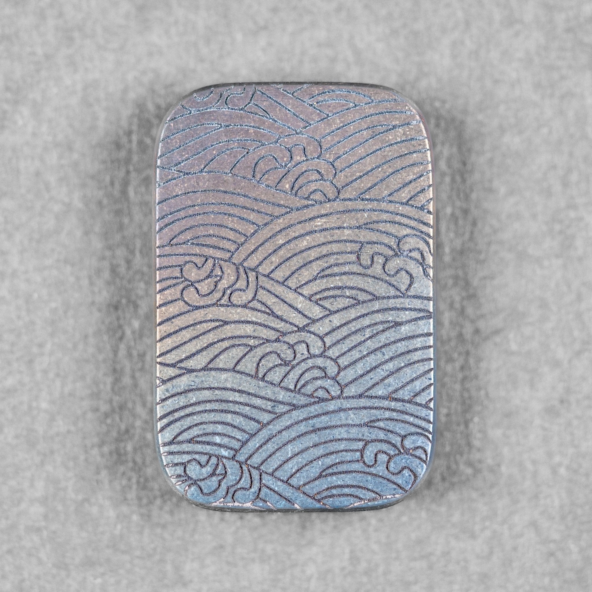 Ben Krein x URBAN Worry Stone - Oil Slick Zirconium Seigaiha