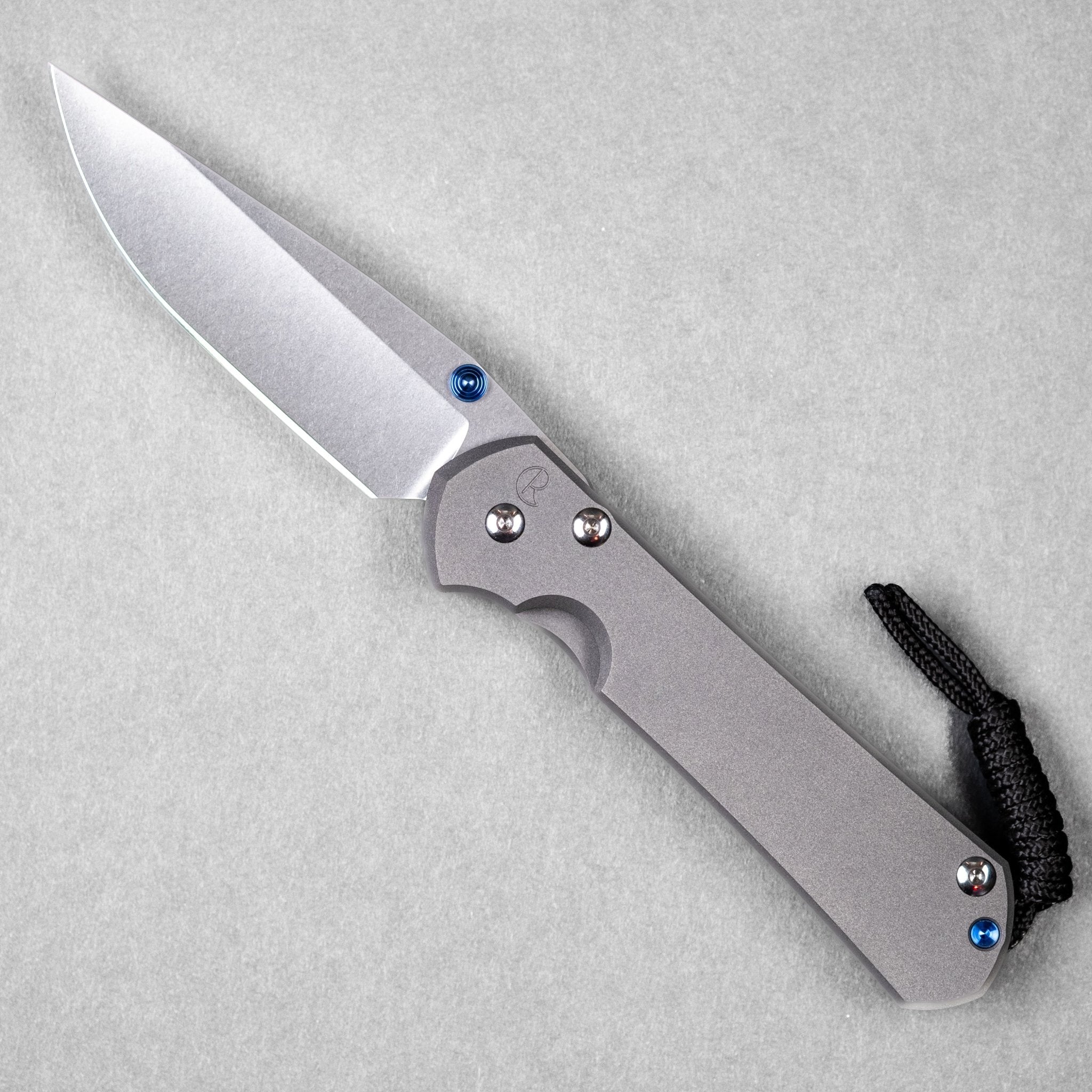 Chris Reeve Large Sebenza 31 Drop Point - Sandblasted Titanium