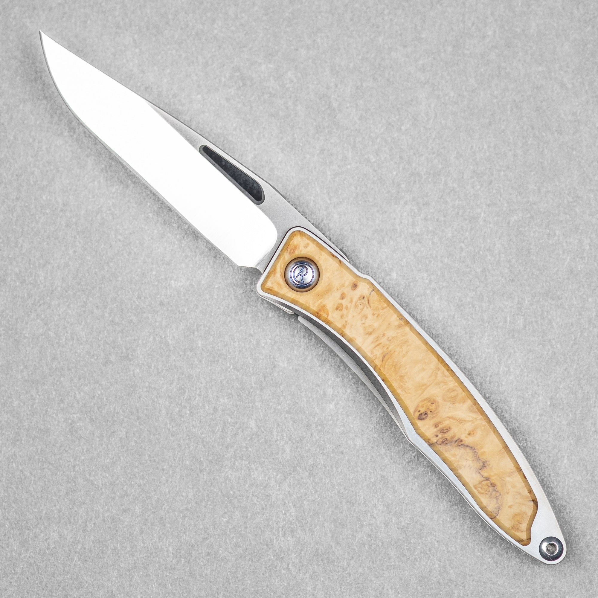 Chris Reeve Mnandi - Drop Point Magnacut w/ Box Elder Inlay