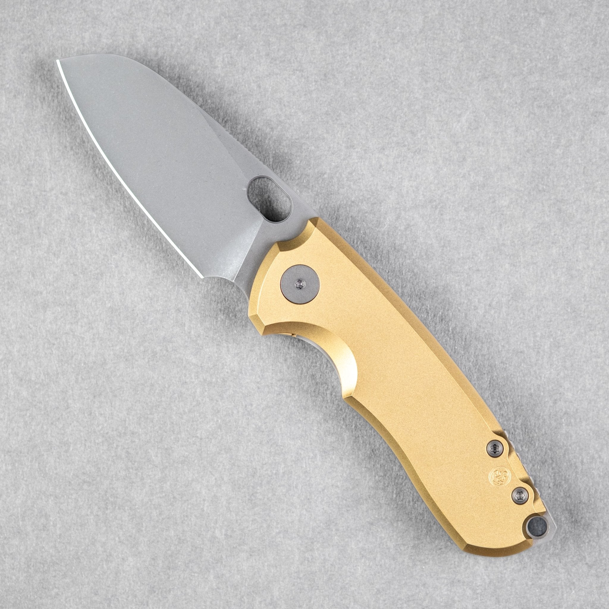 URBAN F5.5 - Darkwashed Magnacut & Blasted Brass w/ Anchor Stamp