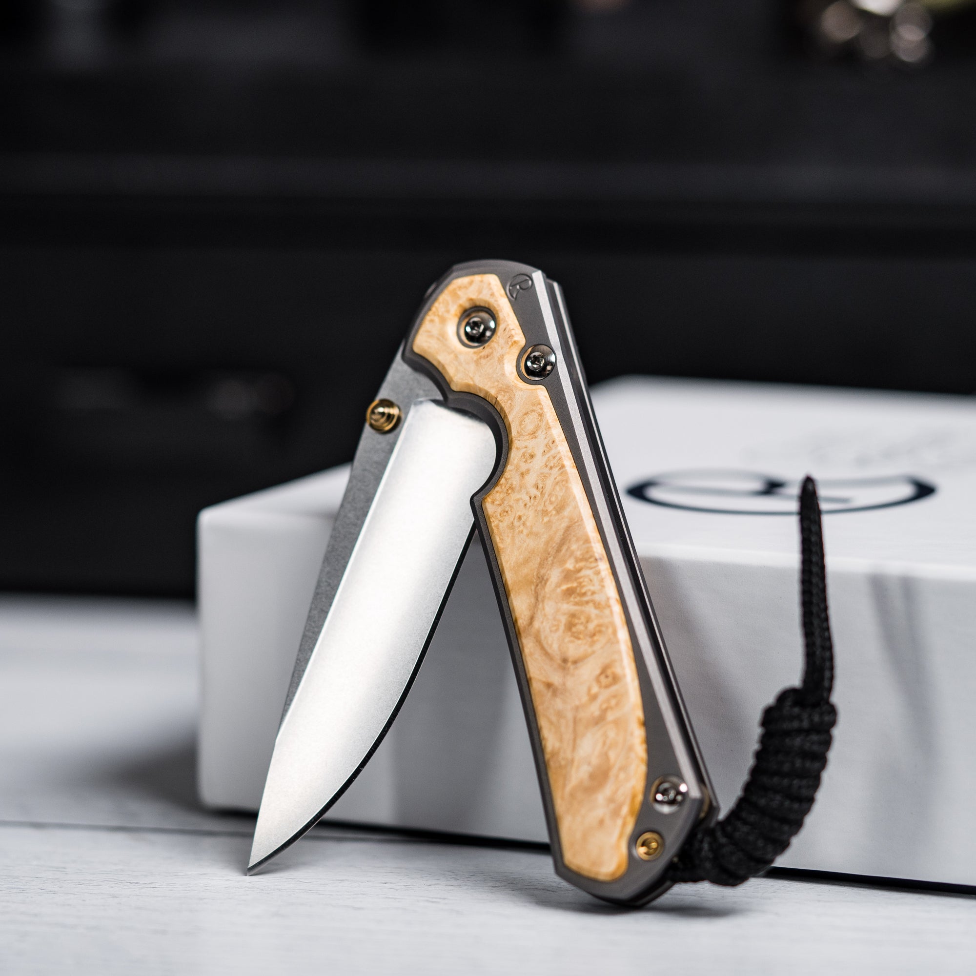 Drop Date (08/19): Chris Reeve Small Sebenza 31 - Drop Point Magnacut & Glass Blasted Titanium w/ Box Elder