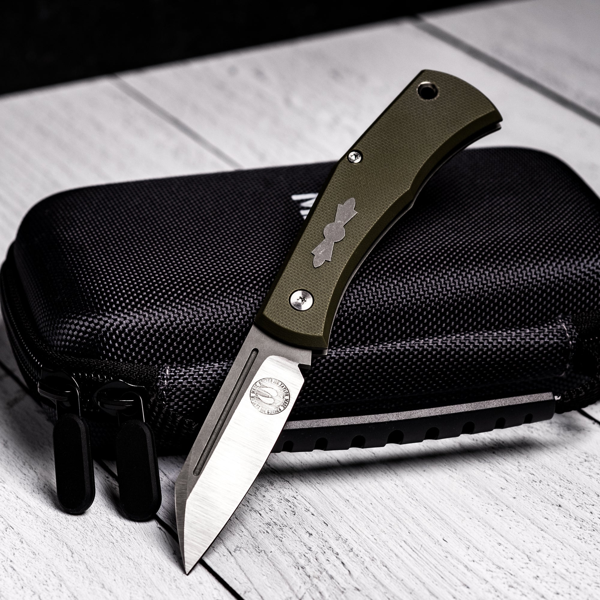 Taylor Made Cochise Slipjoint - Textured OD Green G10 (Custom)