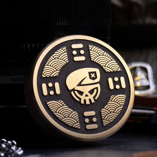 Combat Beads Seigaiha Haptic Coin - Brass (Exclusive)