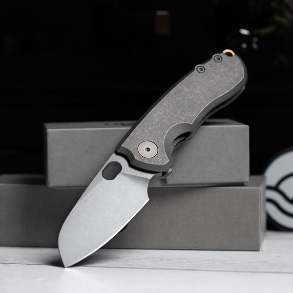 Drop Date (08/19): URBAN Jib - Darkwashed Vanax & Darkwashed Titanium Linerlock w/ Bronze Backspacer