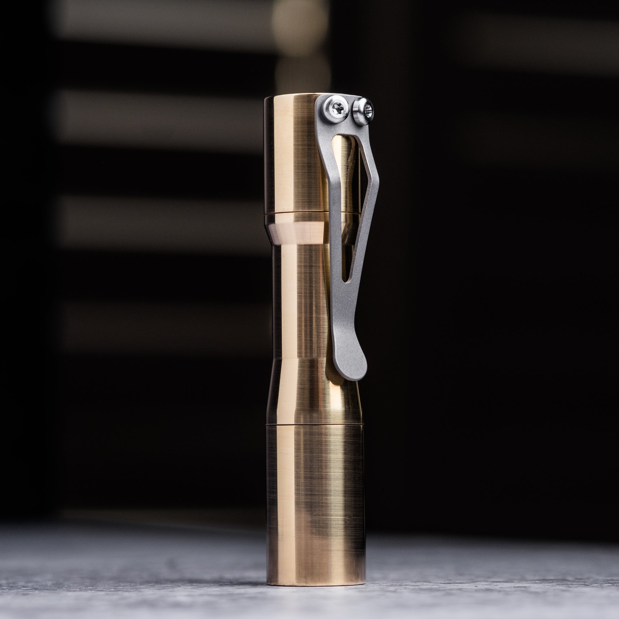 CWF Mini Arc Flashlight - Machined Brass (Custom)