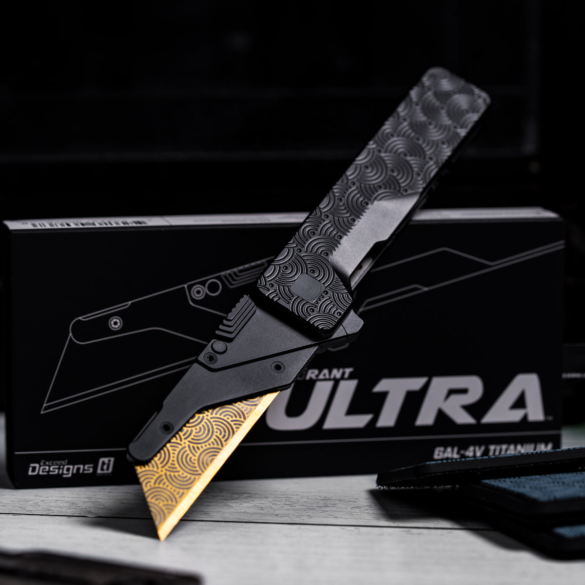 Drop Date (10/07): Exceed Designs x URBAN TiRant Ultra & Black Ti Chaos Seigaiha™ w/ Skiff Bearings
