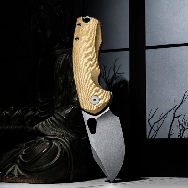 URBAN Becerro - Darkwashed Magnacut & Stonewashed Brass w/ Micro Milling