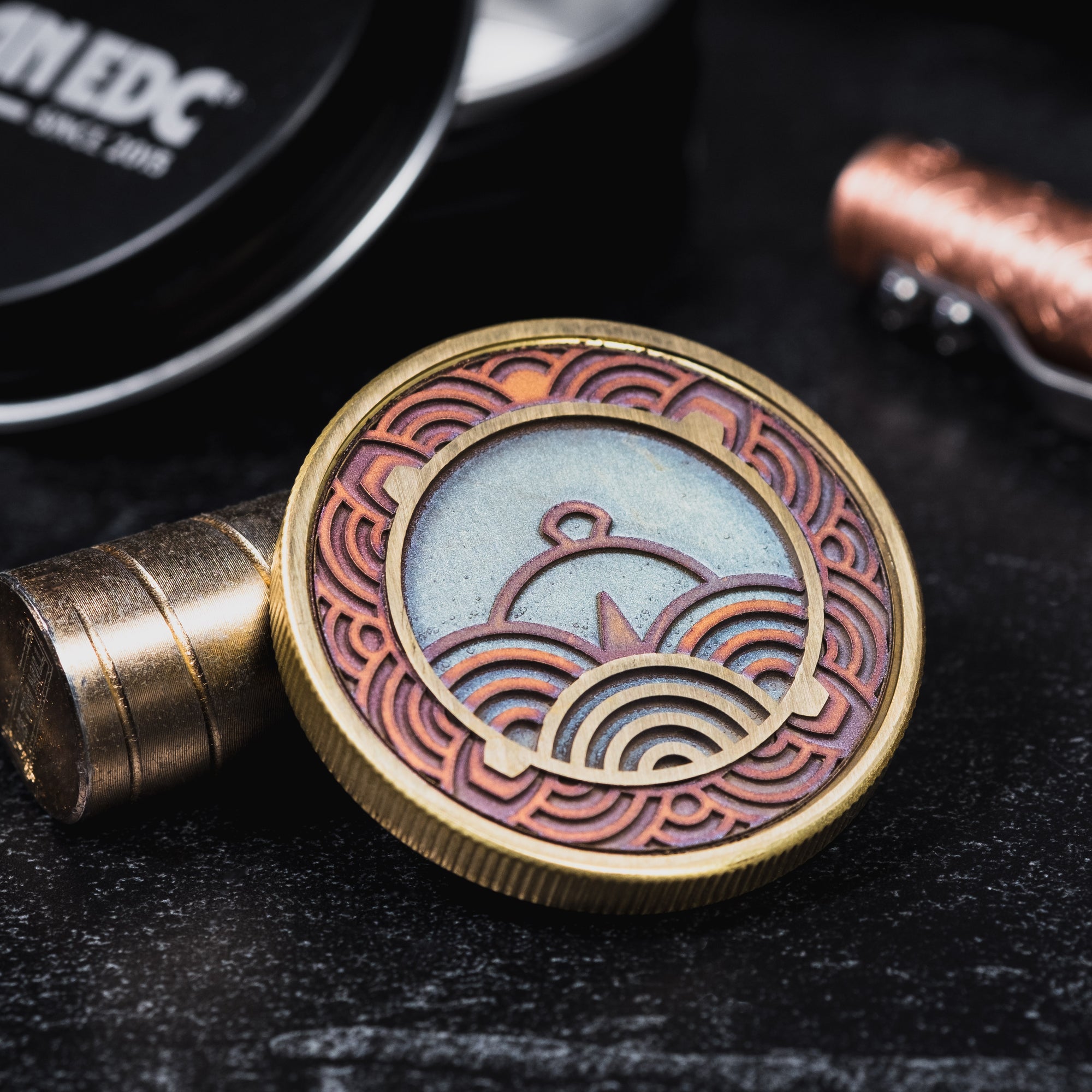 Limitless Engraver x Urban EDC Seigaiha Mandala Coin