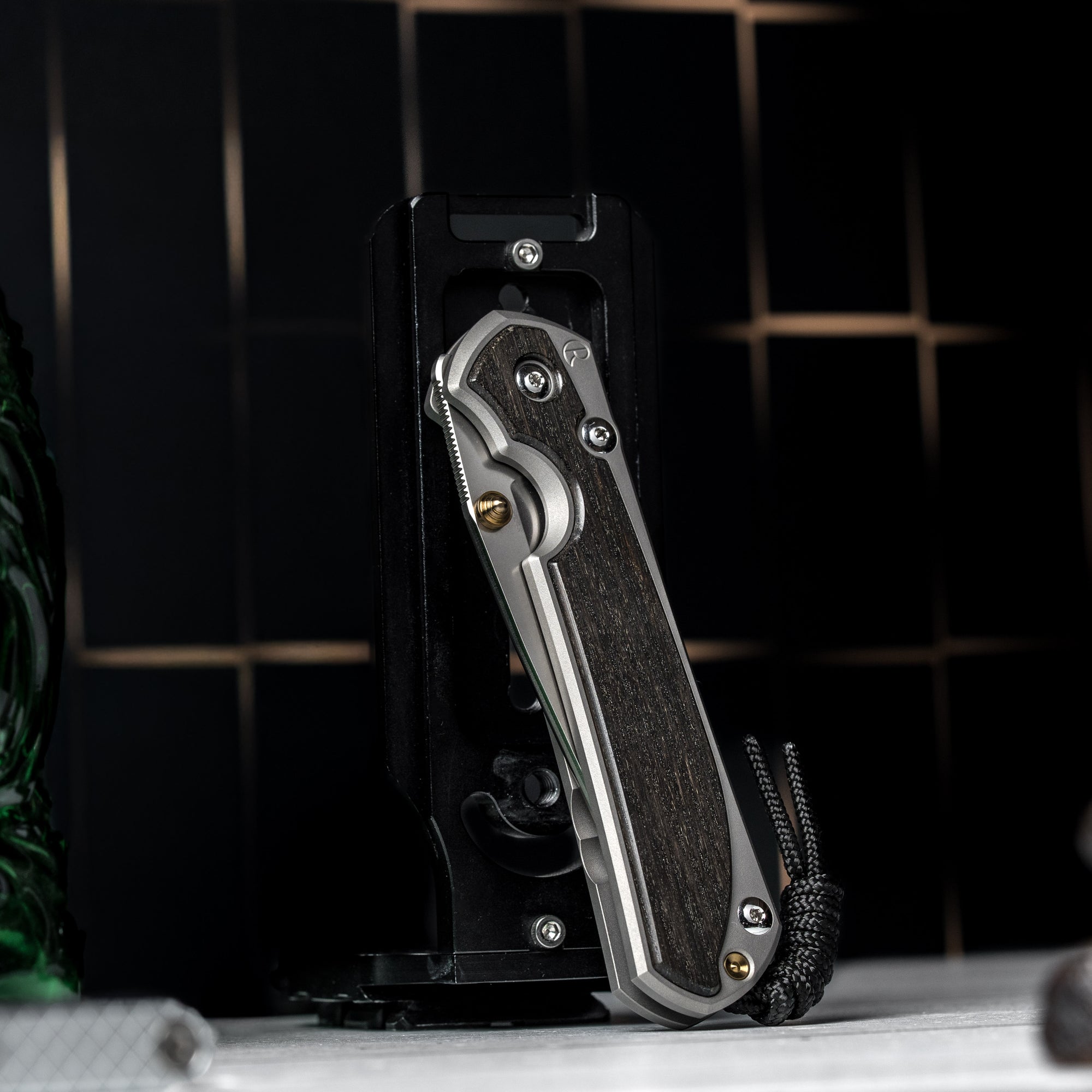 Drop Date (08/26): Chris Reeve Large Sebenza 31 - Drop Point Magnacut & Glass Blasted Titanium w/ Bog Oak Inlay