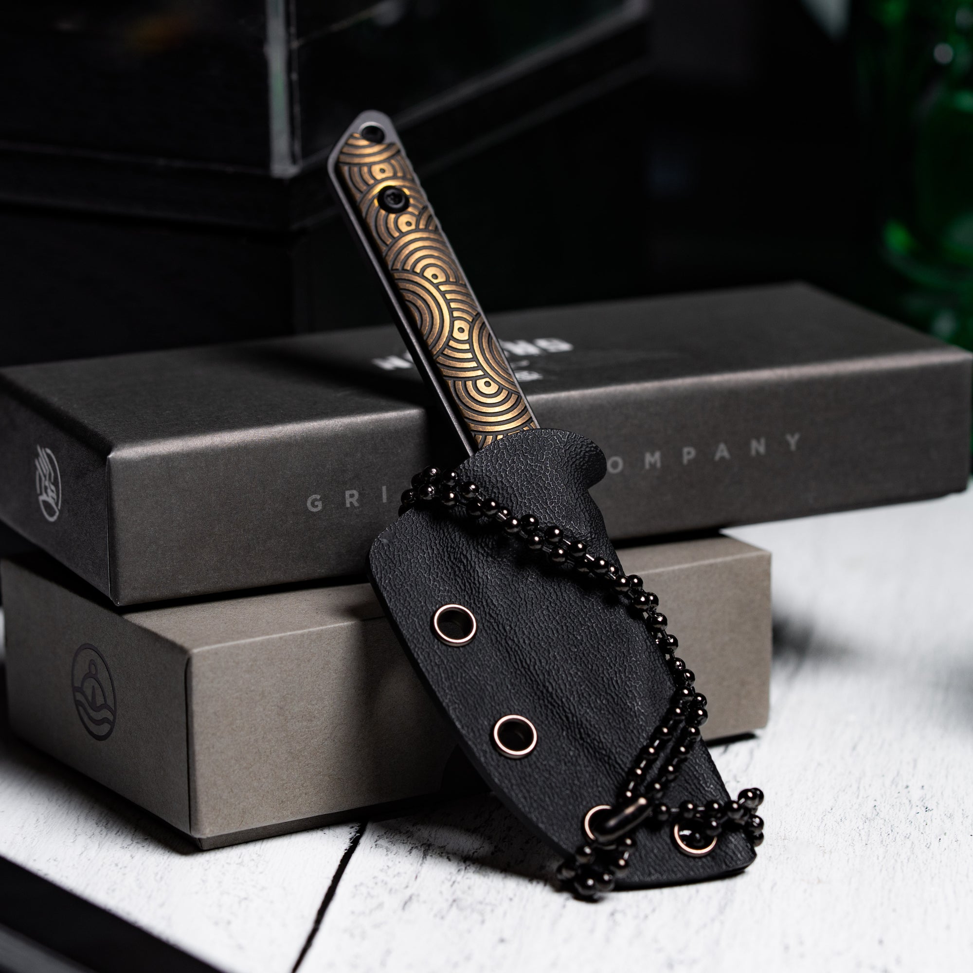 Drop Date (04/29): Griffin Co x URBAN Scout Medic - Blackwashed Magnacut & Bronze Ti Chaos Seigaiha™