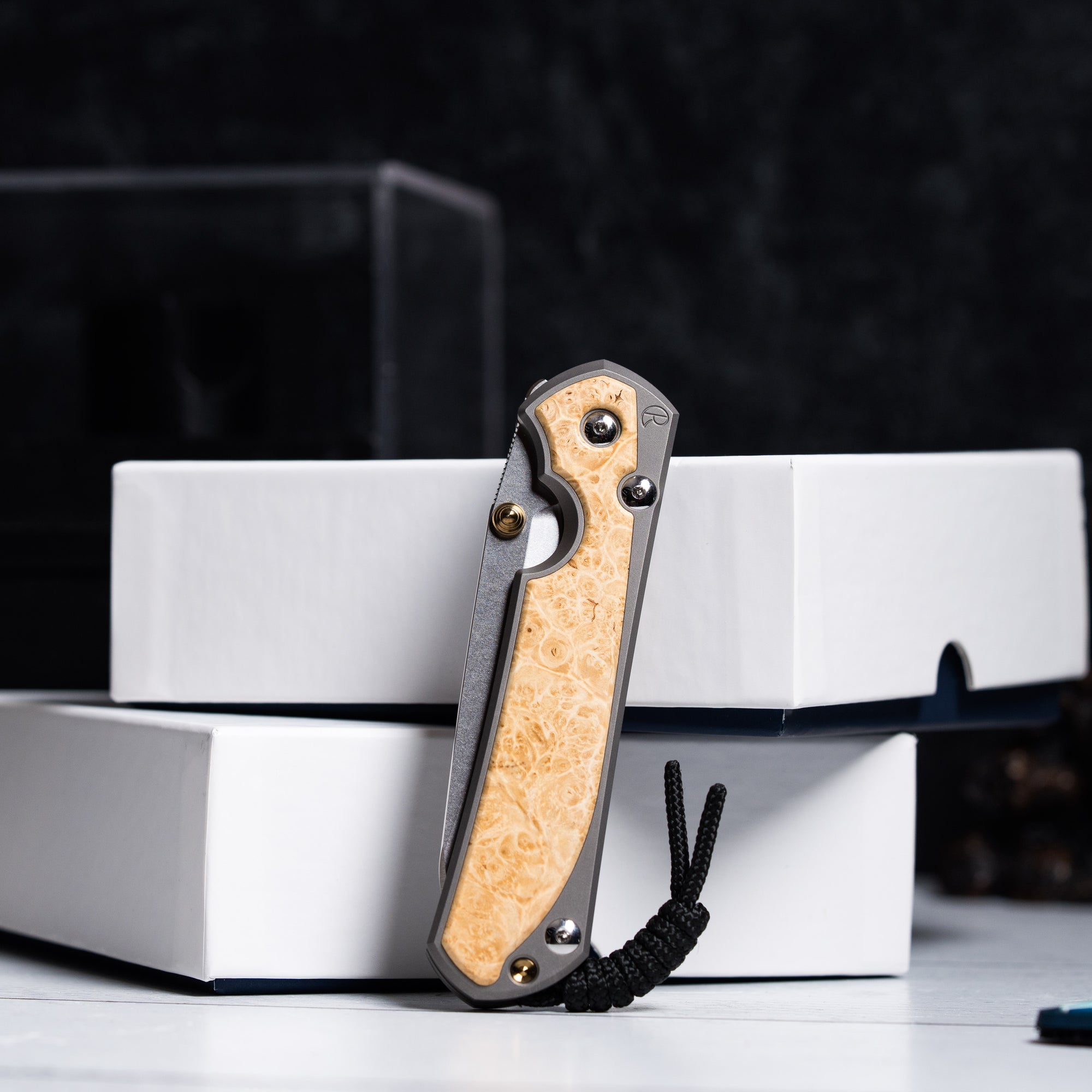 Drop Date (09/02): Chris Reeve Large Sebenza 31 - Insingo Magnacut & Glass Blasted Titanium w/ Box Elder Inlay