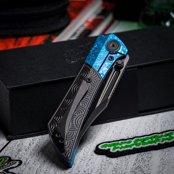 Drop Date (07/01): Gecko x URBAN Dune - Belt Satin DLC Vanax & Blackwashed Ti Chaos Seigaiha™ w/ Blurple Crystal Ti Bolster