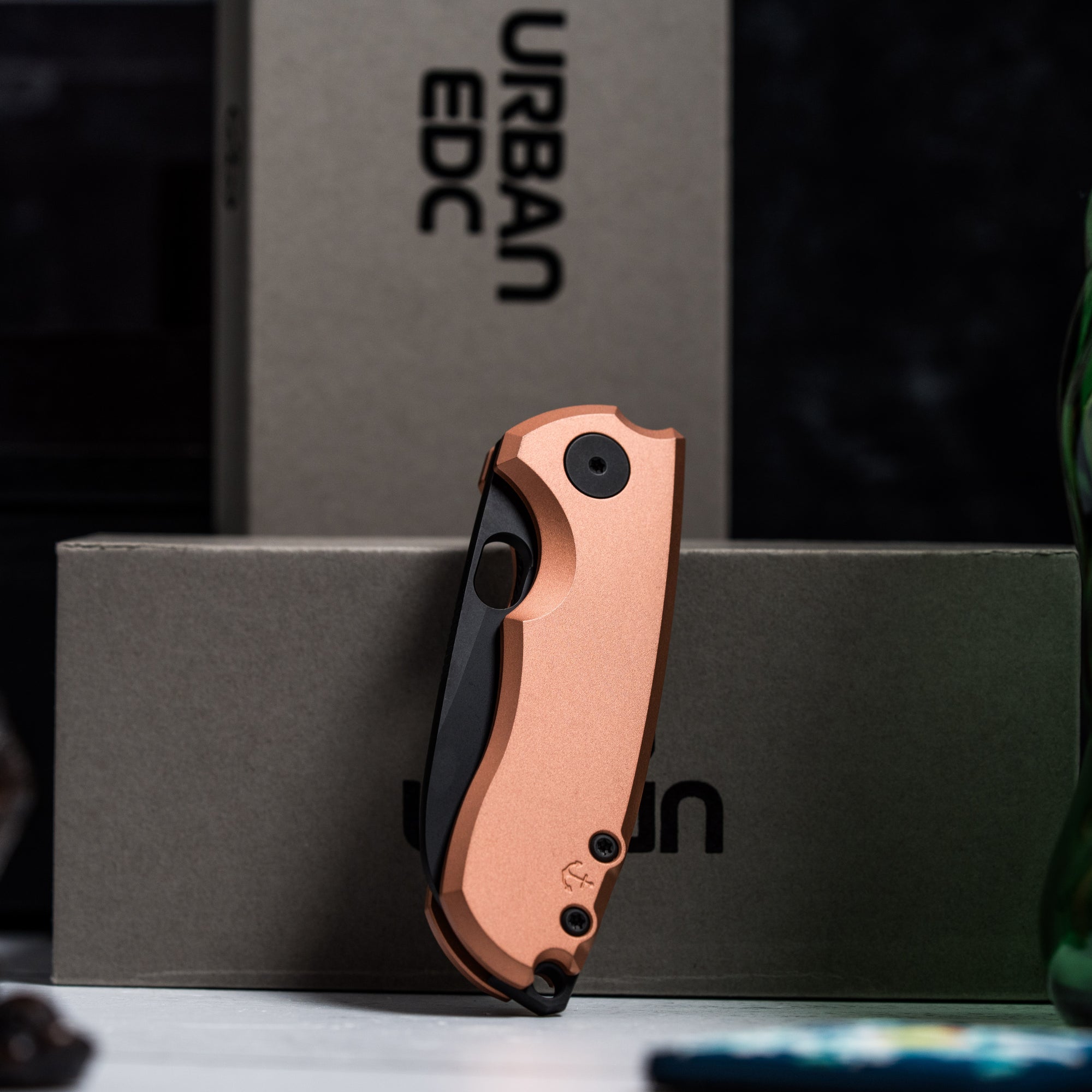 Drop Date (09/02): URBAN Jib - Blackwashed Vanax & Bead Blasted Copper Linerlock