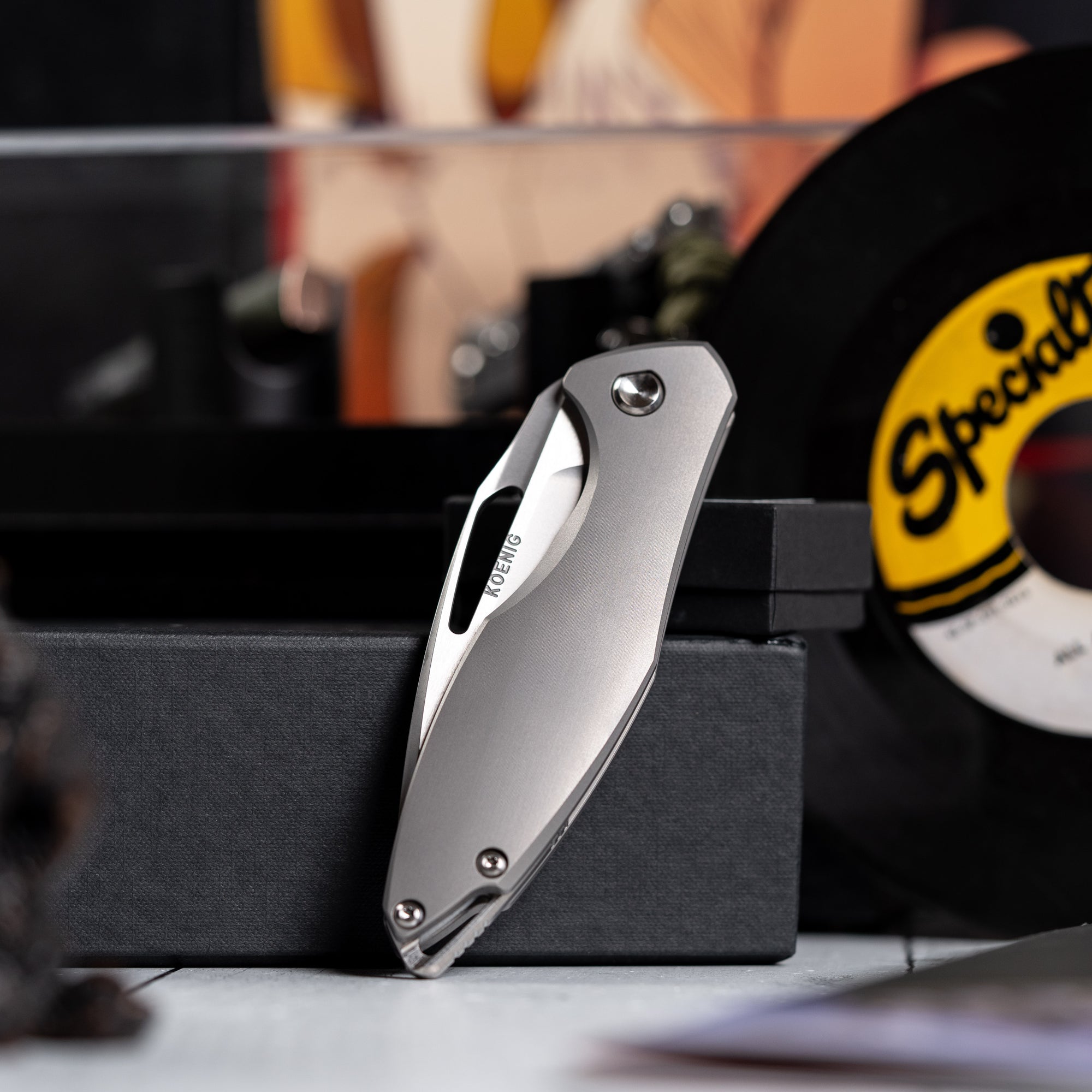 Drop Date (07/15): Koenig Arius Non-Flipper - Burnished w/ Polished Flats M390 & Smooth Titanium