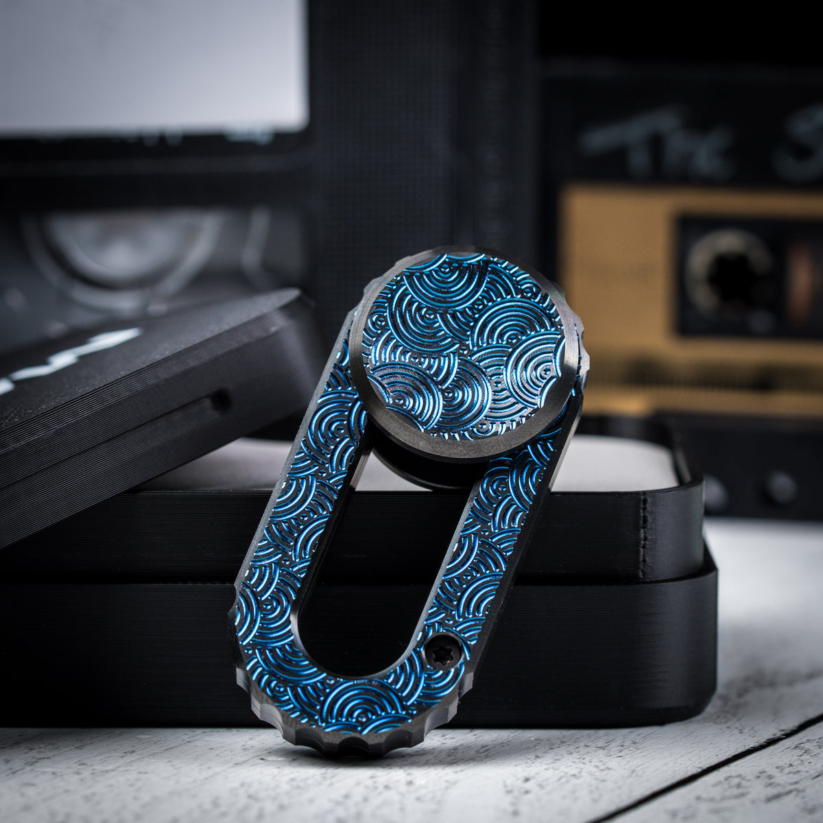 Drop Date (10/28): Magnus x URBAN Floop Fidget - Blue Zirconium w/ Chaos Seigaiha™