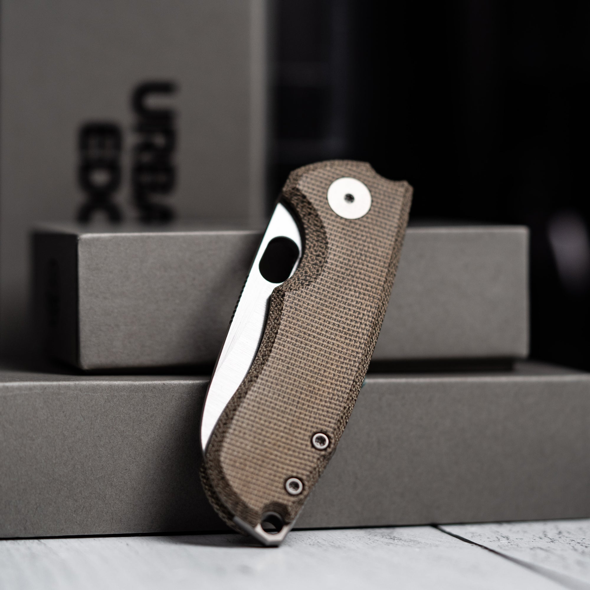 Drop Date (05/27): URBAN Jib - Satin Magnacut & Green Micarta Linerlock w/ Titanium Backspacer