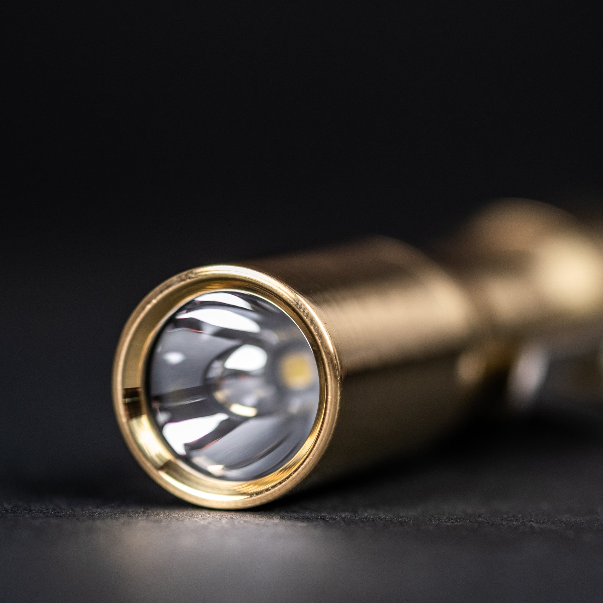 CWF Mini Arc Flashlight - Machined Brass (Custom)