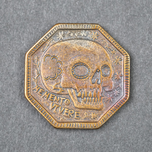 Shire Post Mint Memento Mori Coin - Mokume Gane