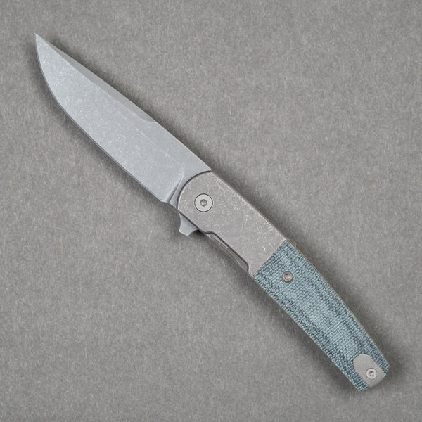 Pre-Order: Urban EDC Finback - Blue Denim Micarta w/ Darkwashed Magnacut