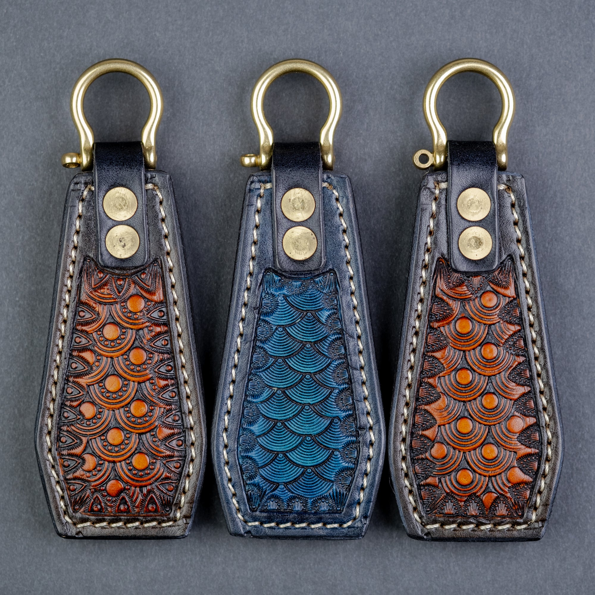 Imperial Leather Keychain Sap - Seigaiha (Exclusive)