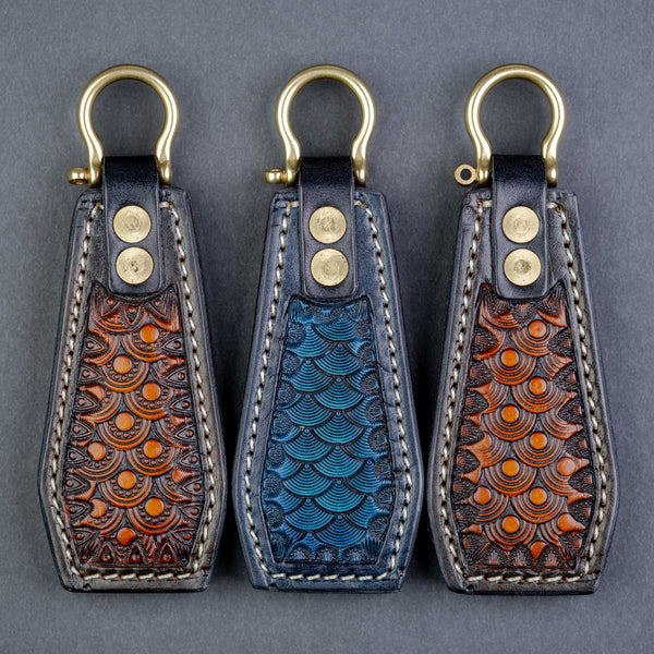 Imperial Leather Keychain Sap - Seigaiha (Exclusive)