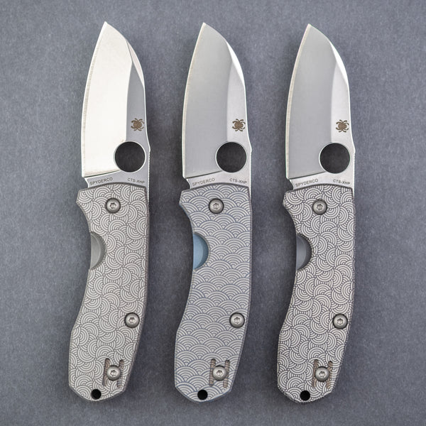 Spyderco Techno 2 with Urban EDC Modern Seigaiha Motif (Exclusive)