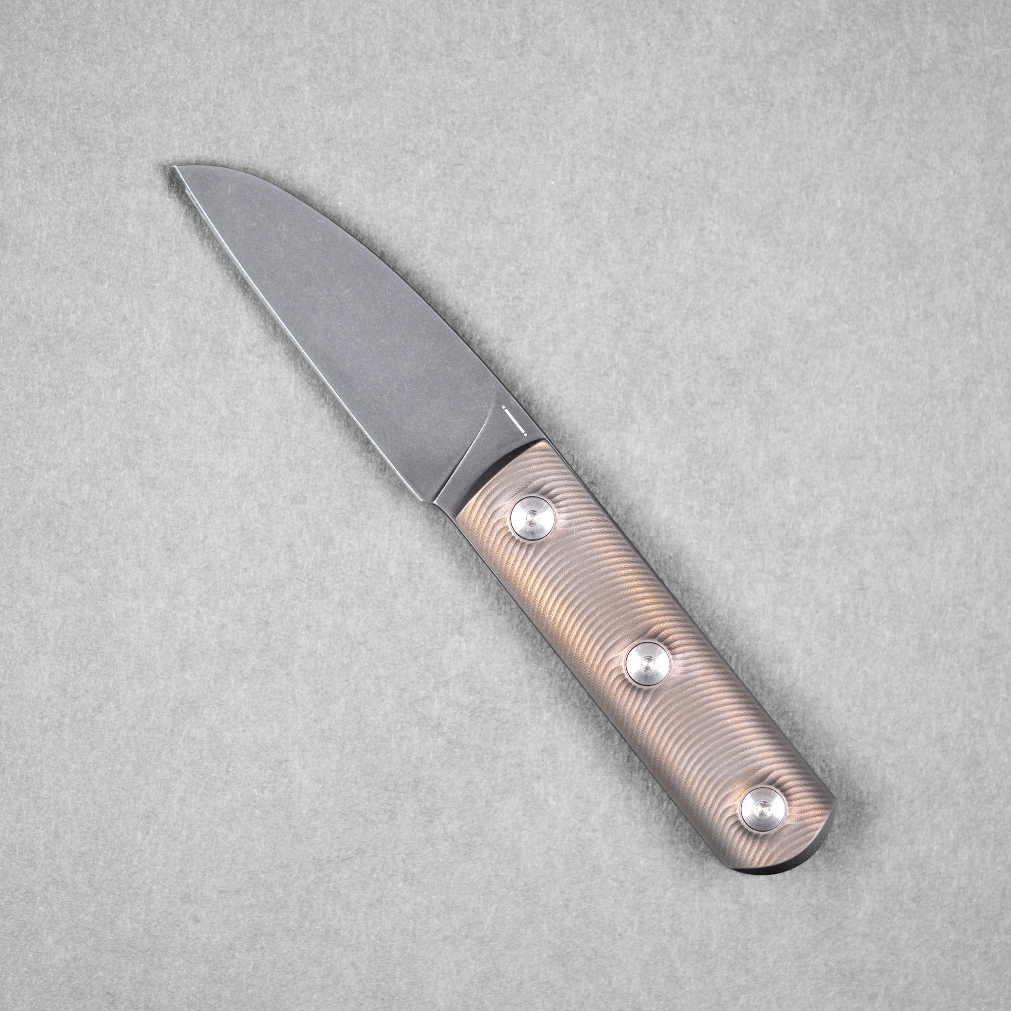 StraightLine Ally Fixie - Dark Stonewashed M390 & Bronze Ano Stonewashed Titanium