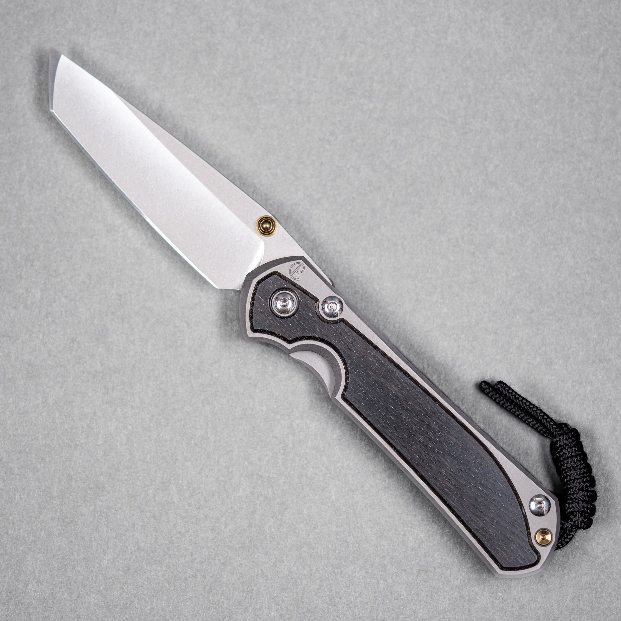 Drop Date (08/12): Chris Reeve Large Sebenza 31 - Tanto Magnacut & Glass Blasted Titanium w/ Bog Oak Inlay