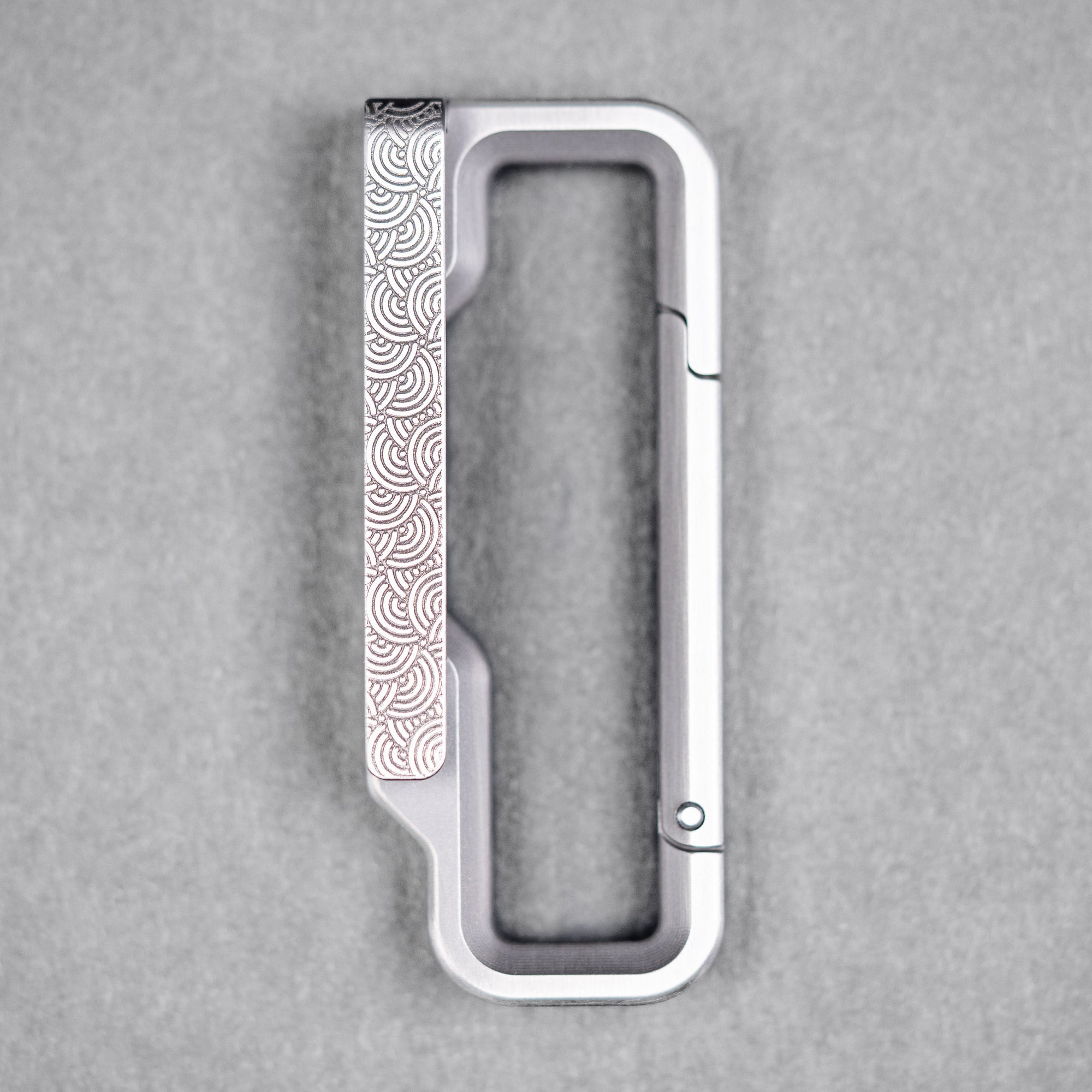 Drop Date (07/29): Blank Forces x URBAN HyperLink Original Carabiner - Titanium w/ Chaos Seigaiha™