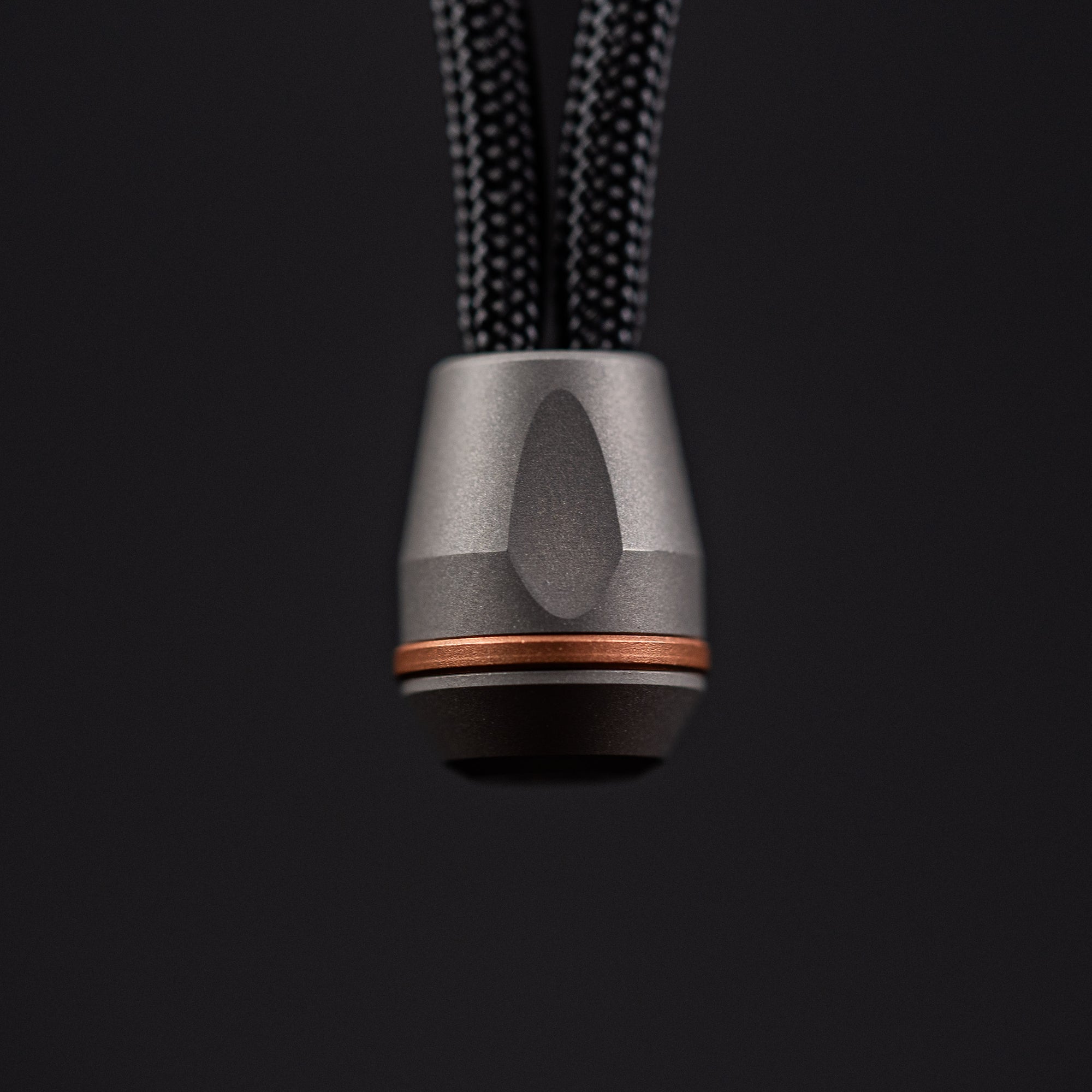 URBAN VK-IMON Lanyard Bead - Darkblasted Titanium w/ Copper Disc