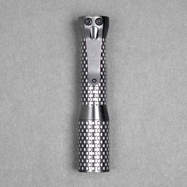 Dawson Machine Craft Divot Slim Flashlight - Satin Titanium (Custom)