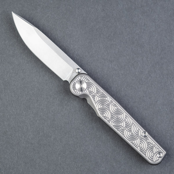 Tactile Knife Co. Rockwall Thumbstud - Darkwash Seigaiha (Exclusive)