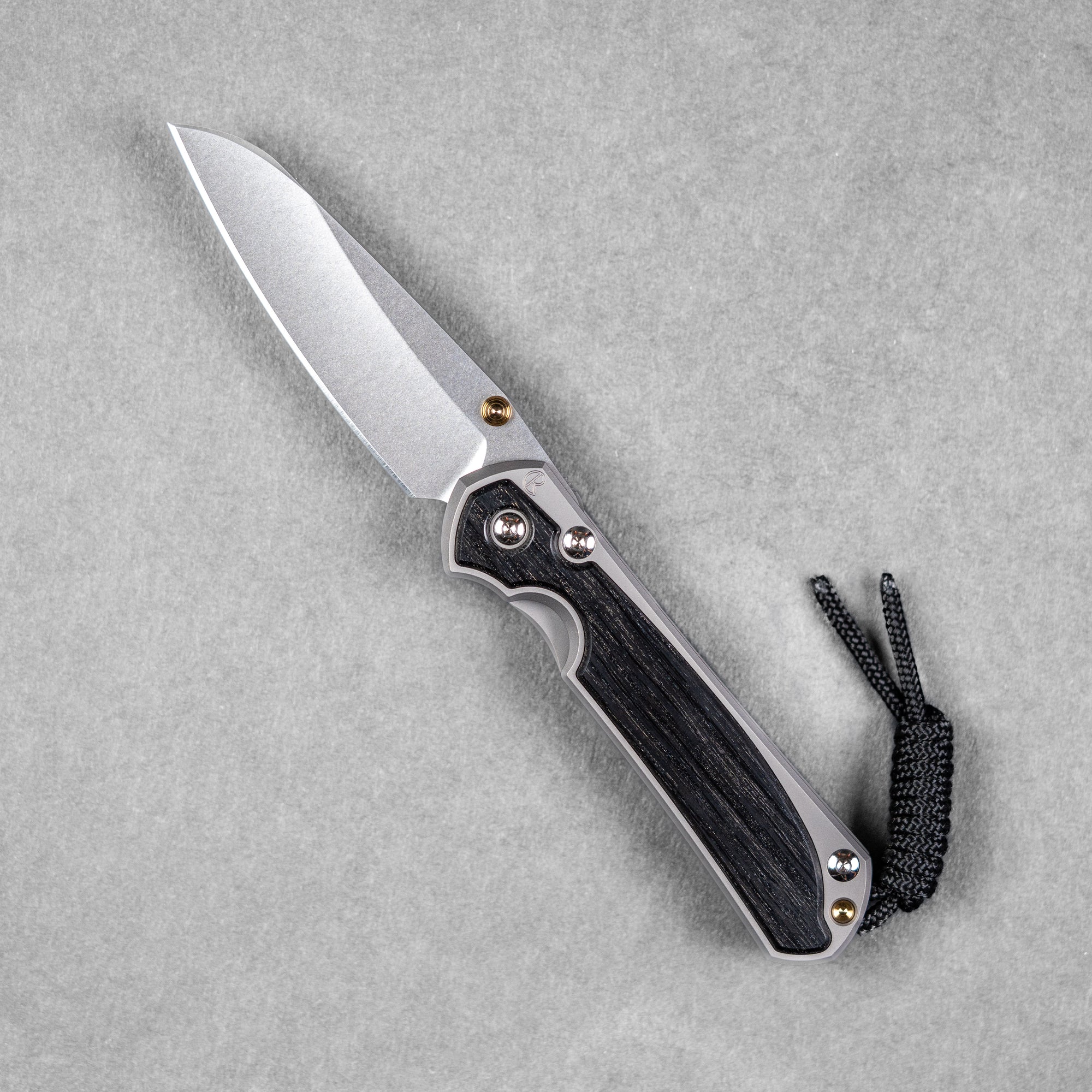 Chris Reeve Small Sebenza 31 - Insingo Magnacut & Glass Blasted Titanium w/ Bog Oak