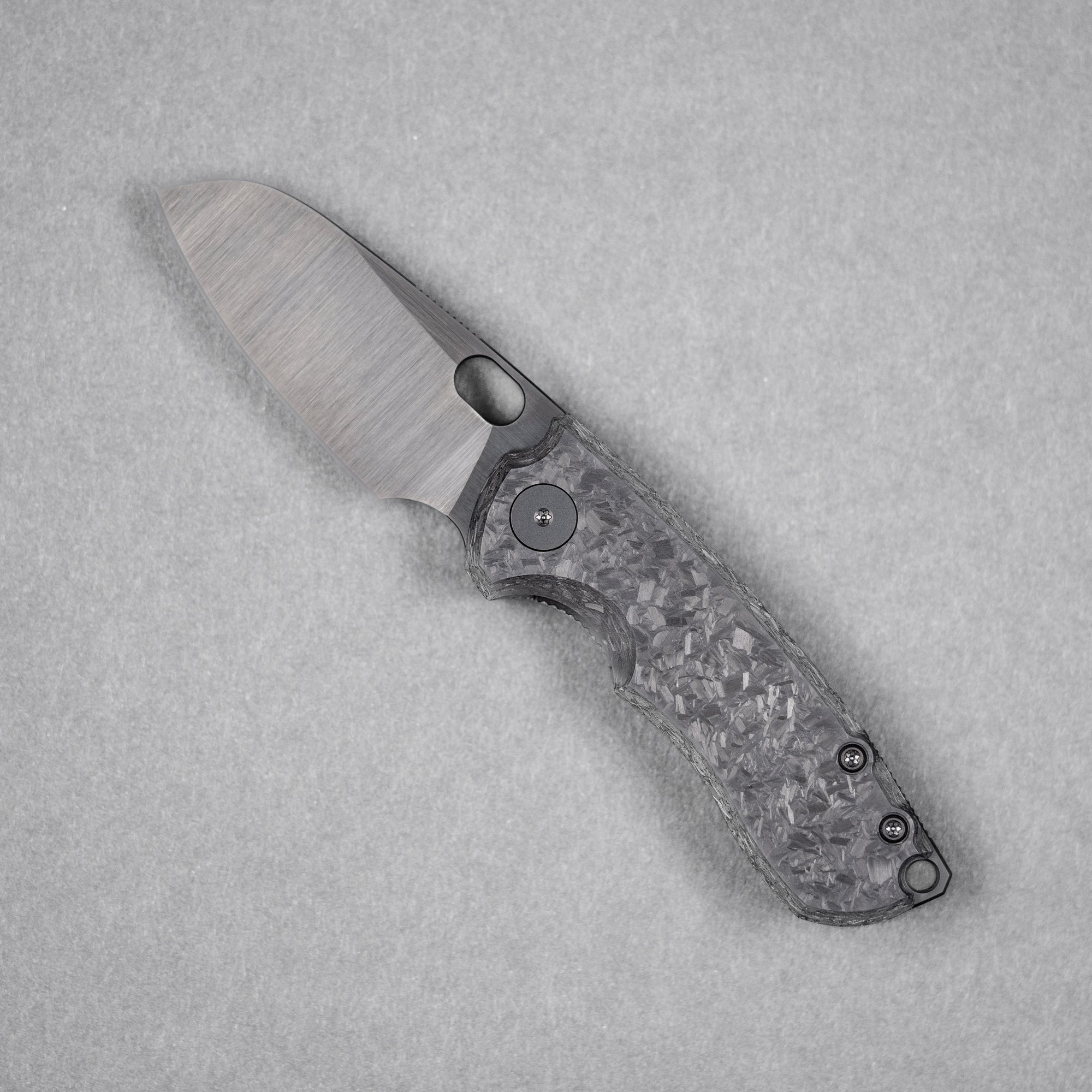 URBAN Jib - Belt Satin DLC Vanax & Marbled Carbon Fiber Linerlock