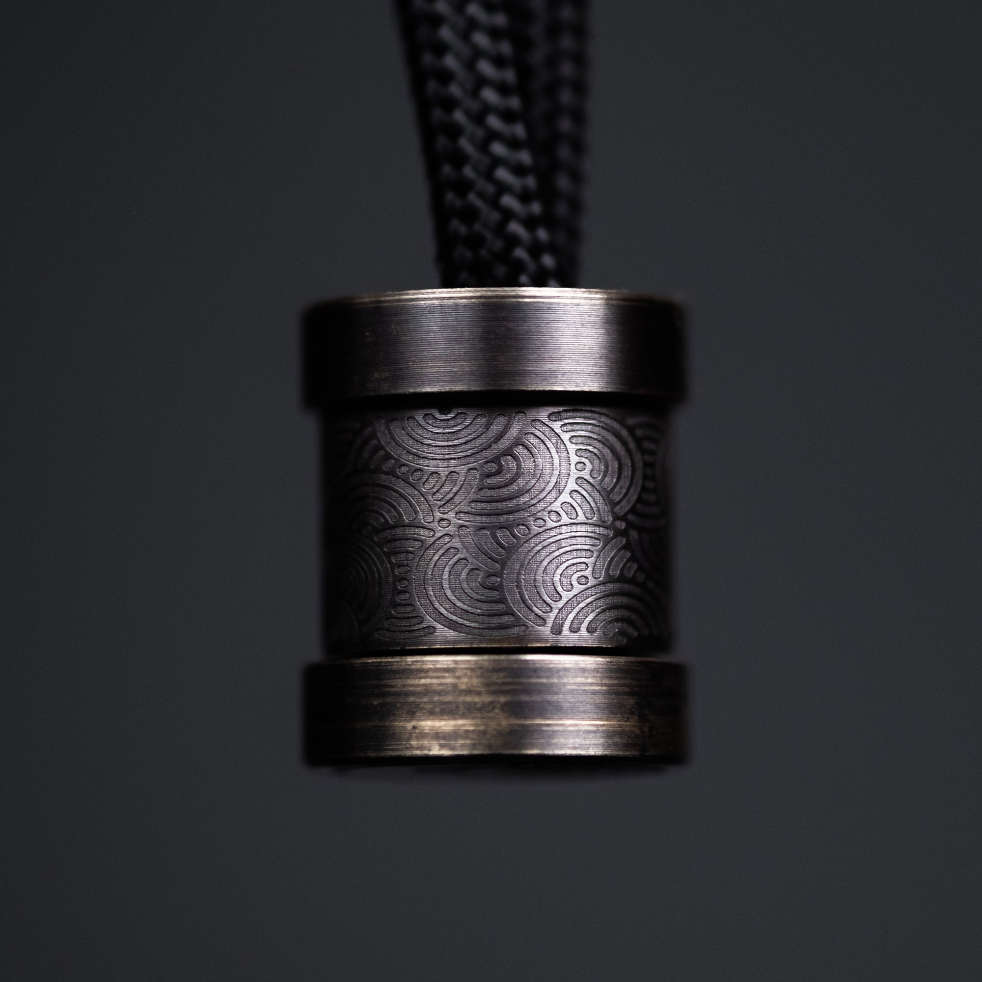 Collins Trace Manufacturing 'The End' Bead - Antiqued Nickel Silver Chaos Seigaiha (Exclusive)