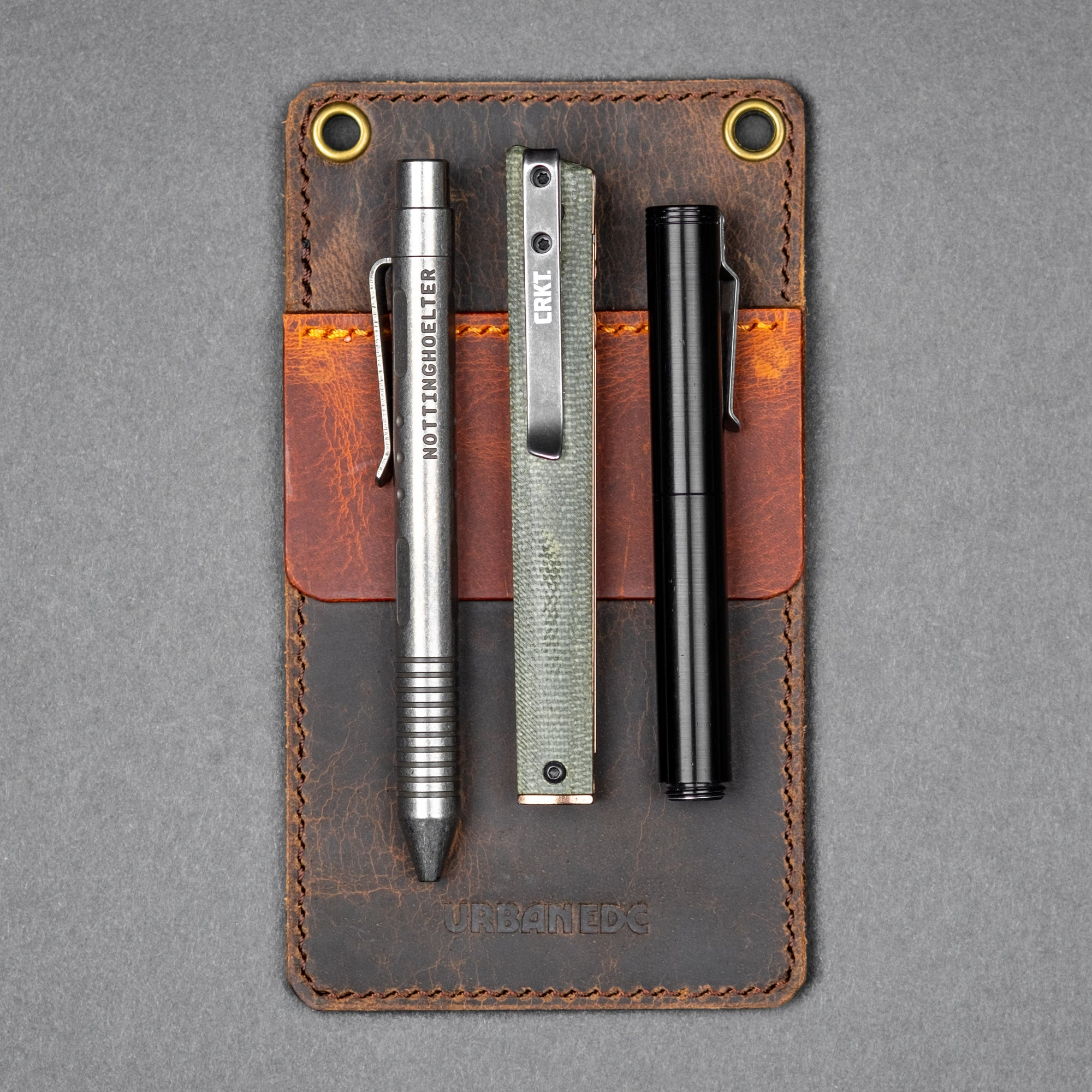 Urban EDC Concord Pocket Protector - Tan & Burnt Orange