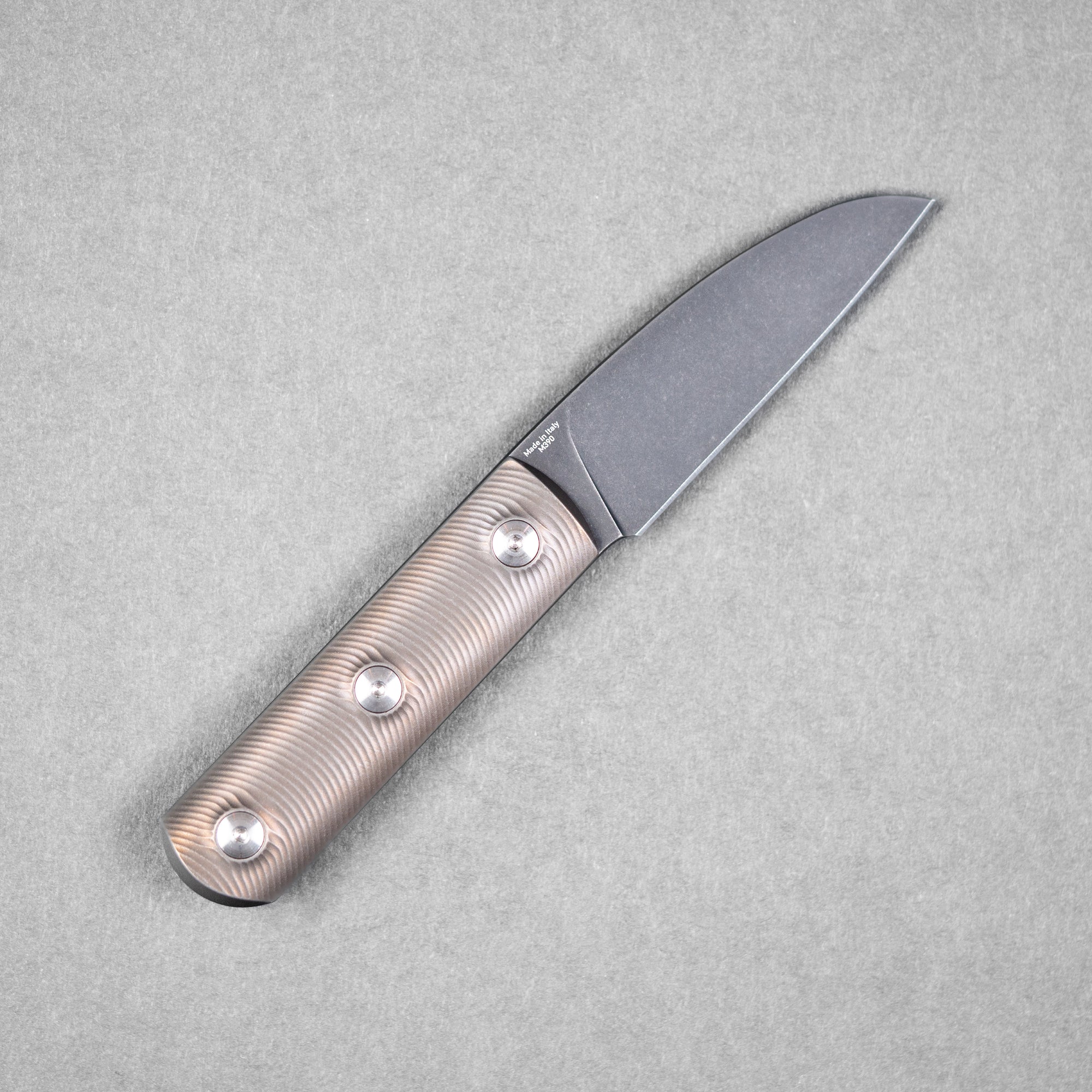 StraightLine Ally Fixie - Dark Stonewashed M390 & Bronze Ano Stonewashed Titanium