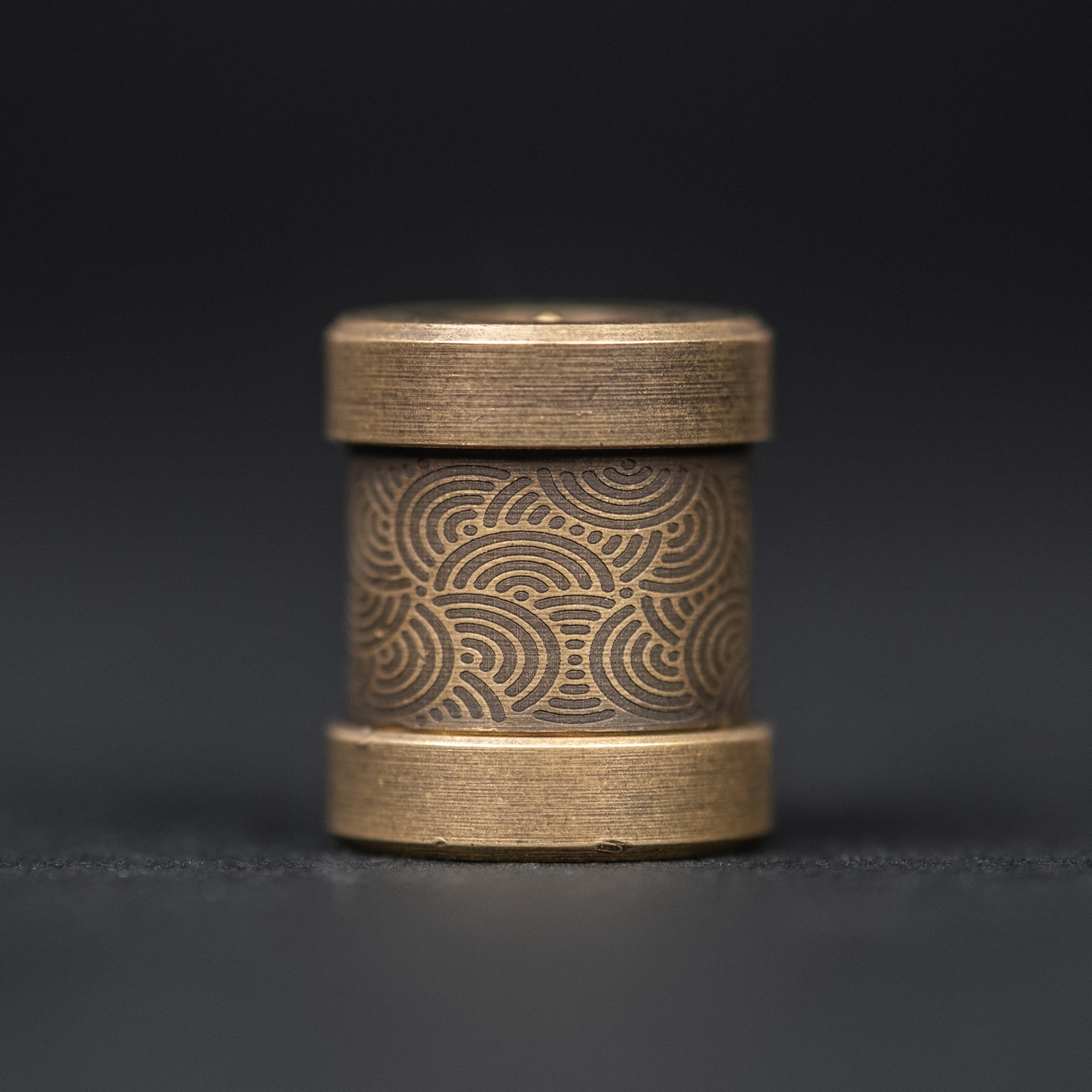 FrankenWorx 'The End' Bead - Aged Brass Chaos Seigaiha