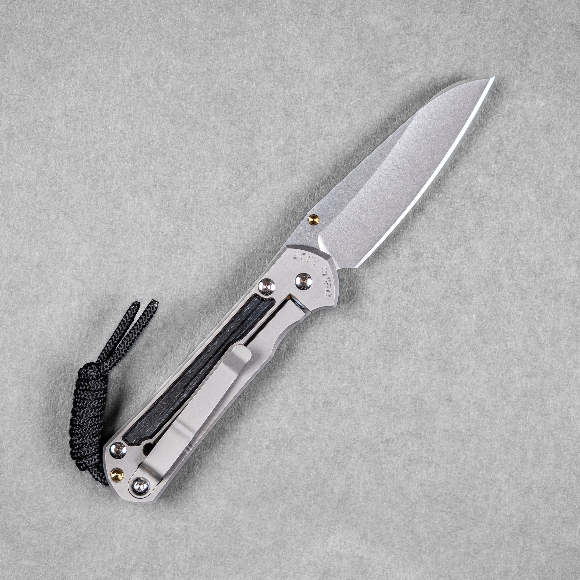 Chris Reeve Small Sebenza 31 - Insingo Magnacut & Glass Blasted Titanium w/ Bog Oak