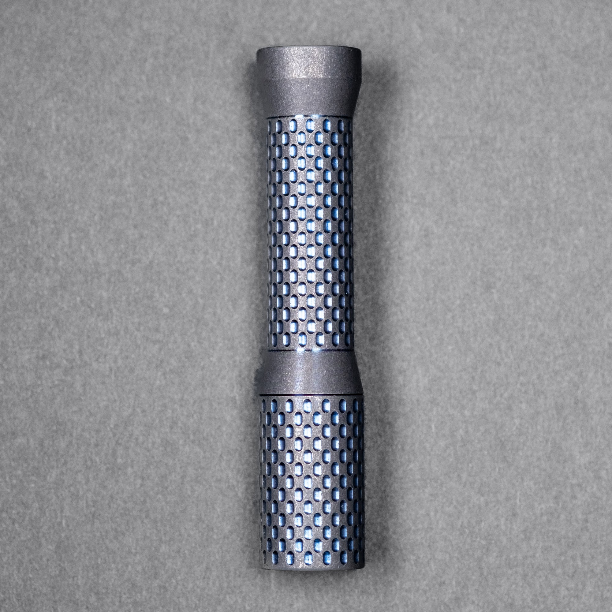 Dawson Machine Craft Divot Slim Flashlight - Dark Blue Titanium (Custom)