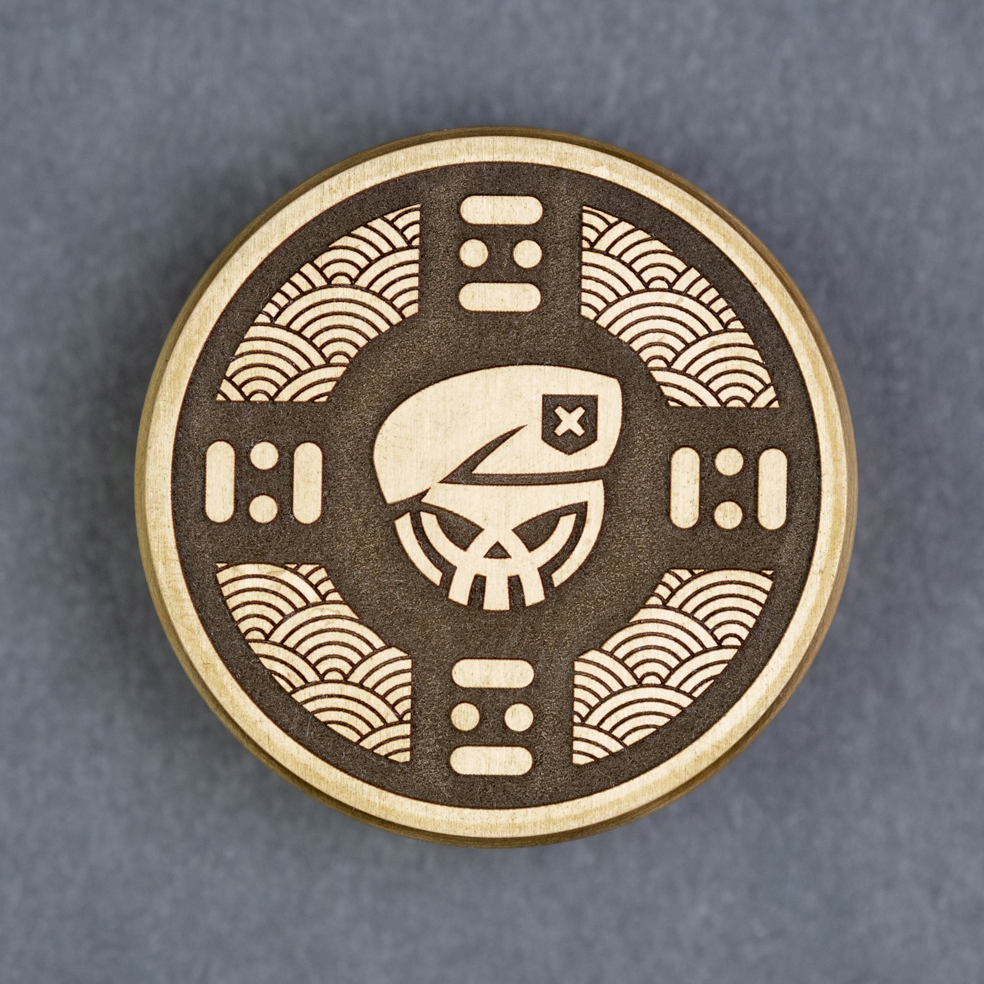 Combat Beads Seigaiha Haptic Coin - Brass (Exclusive)