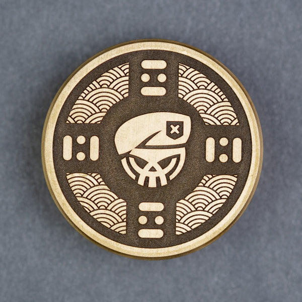 Combat Beads Seigaiha Haptic Coin - Brass (Exclusive)