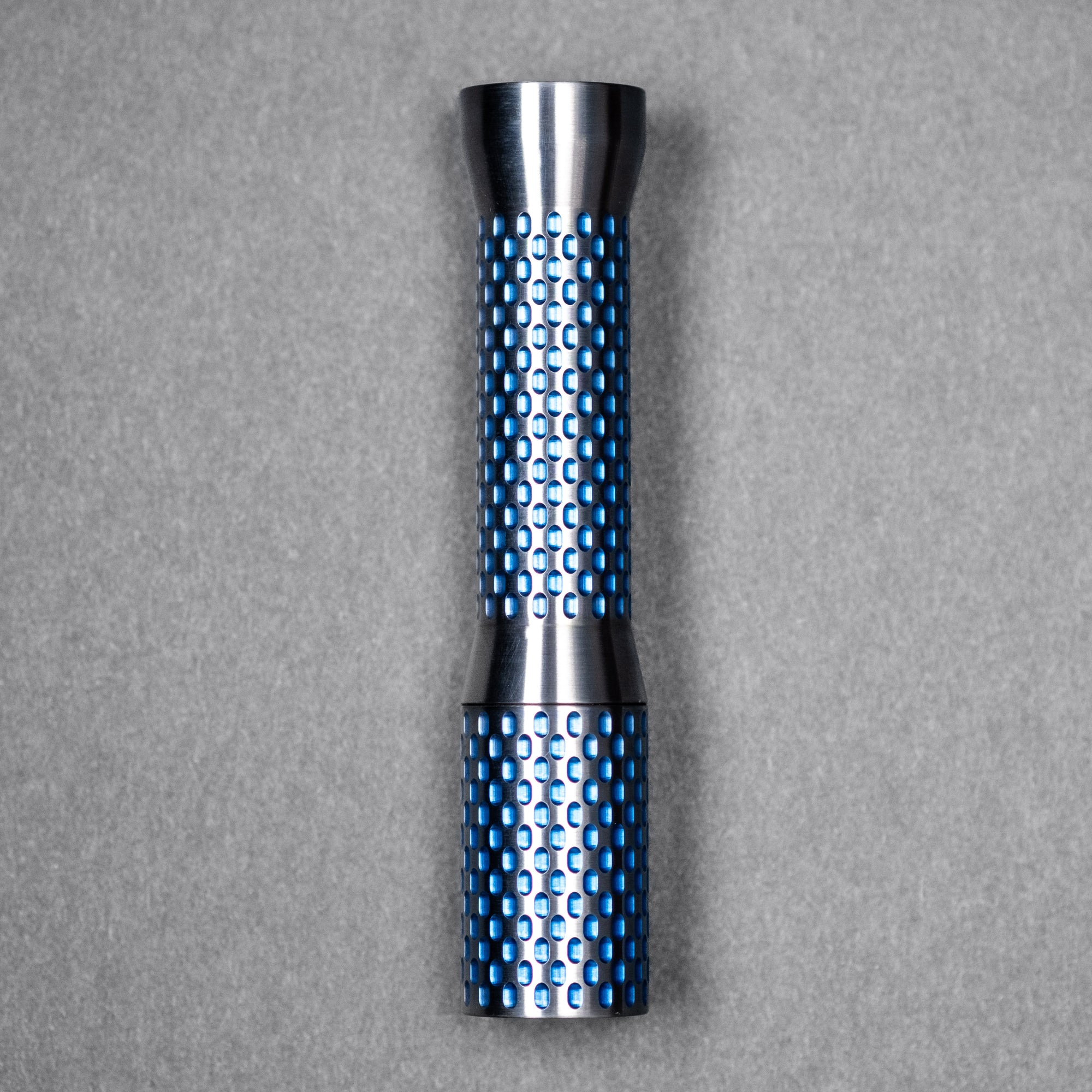 Dawson Machine Craft Divot Slim Flashlight - Blue Titanium (Custom)