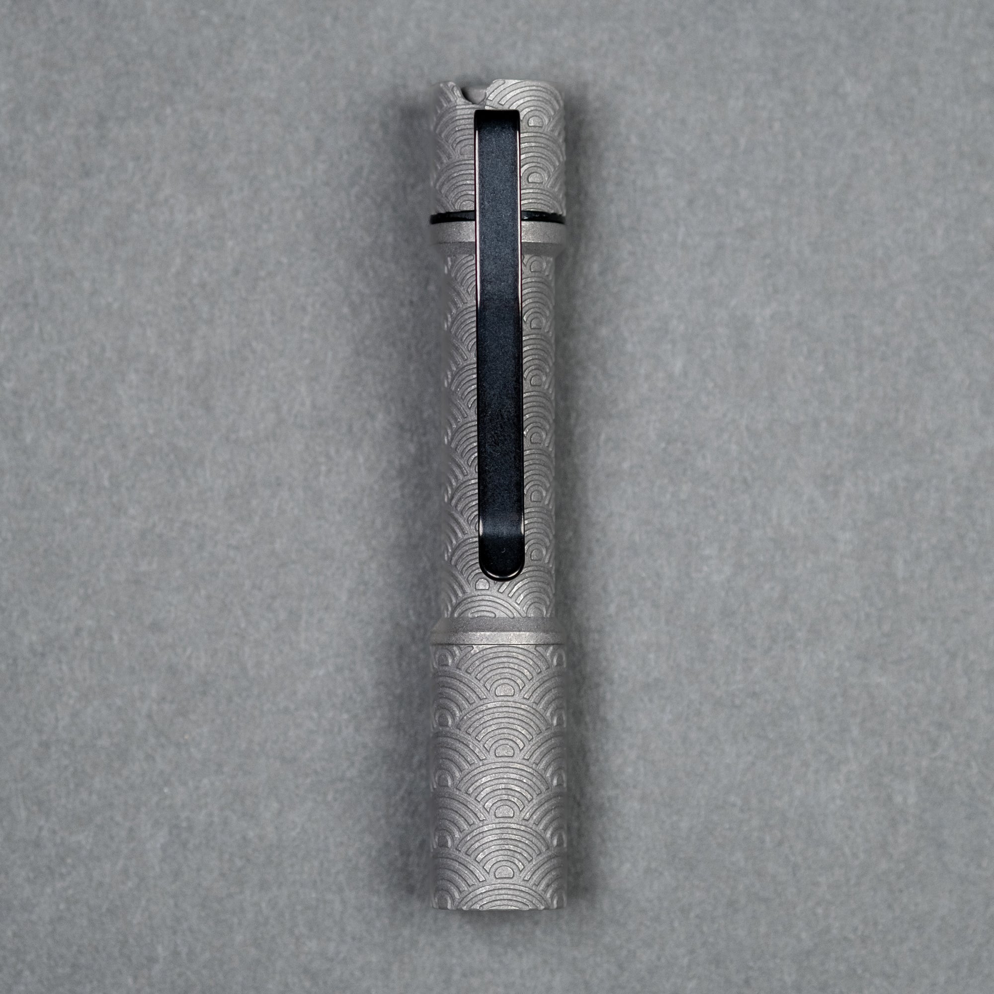 Reylight Pineapple Mini Flashlight - Stonewashed Ti Seigaiha