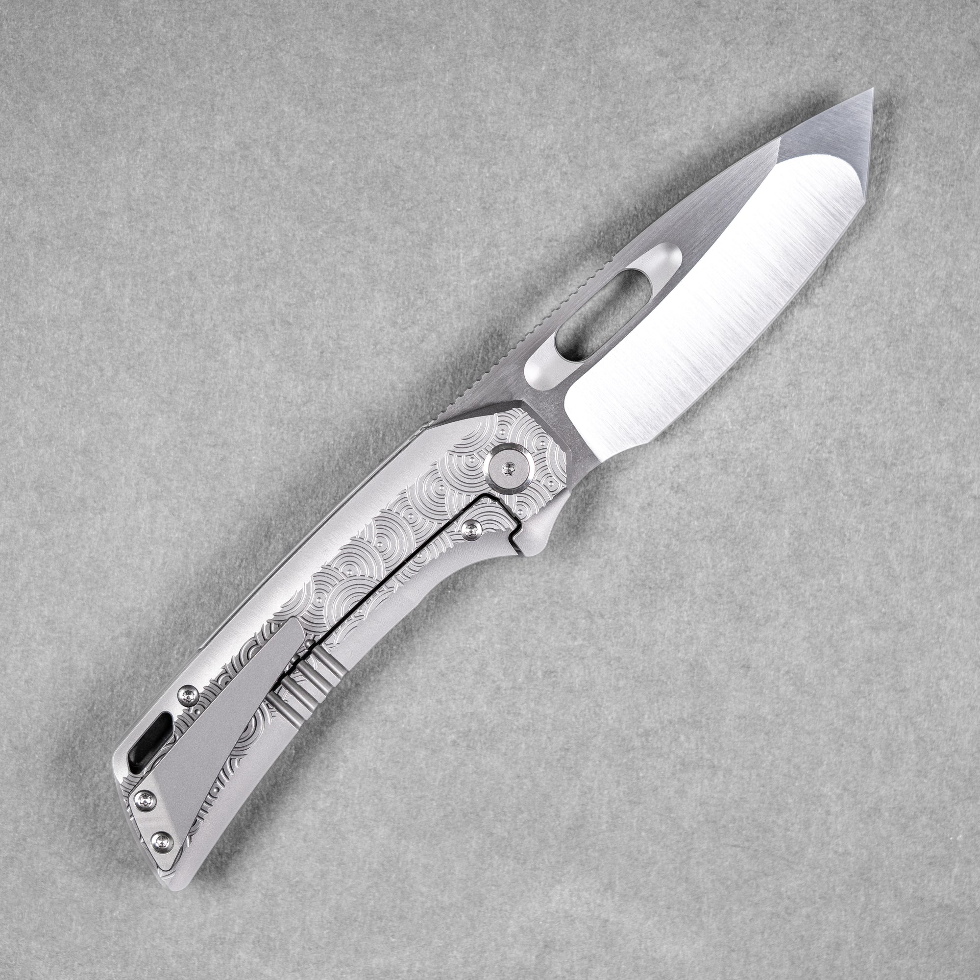 EMP EDC x URBAN Nymble XT - Belt Satin Magnacut & Bead Blasted Ti w/ Chaos Seigaiha™