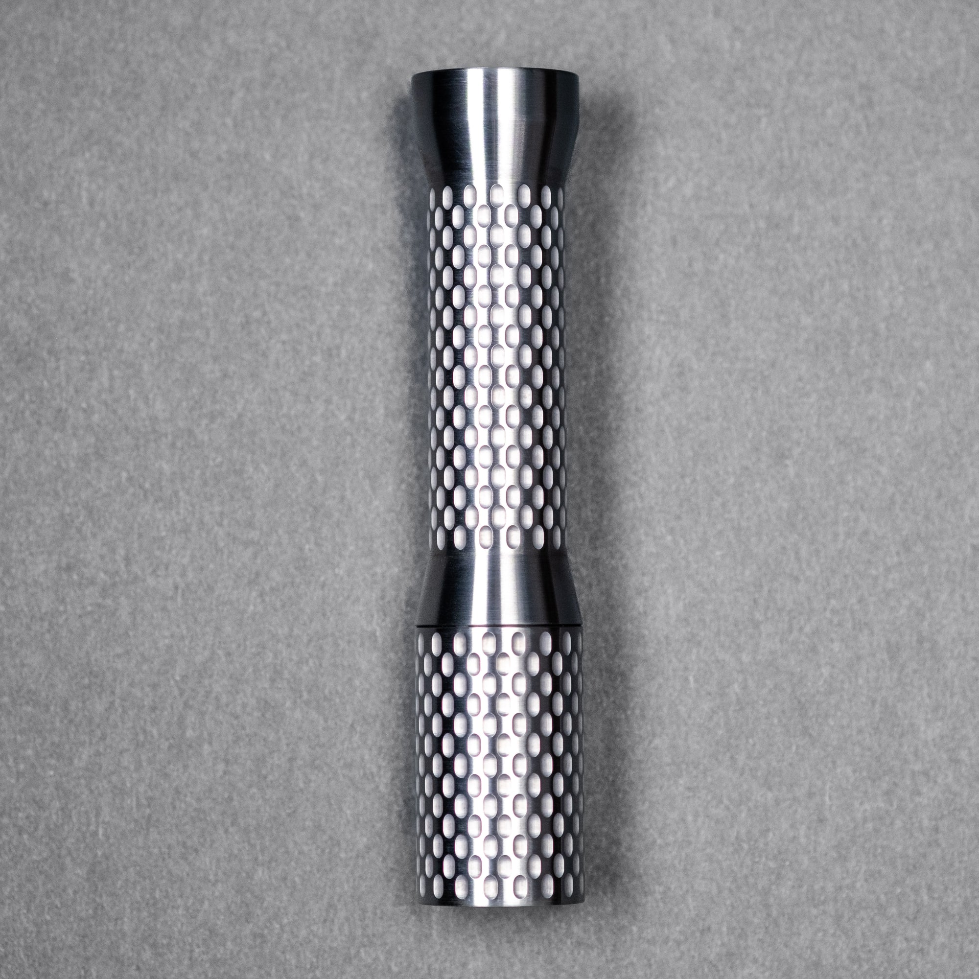 Dawson Machine Craft Divot Slim Flashlight - Gray Etch Titanium (Custom)