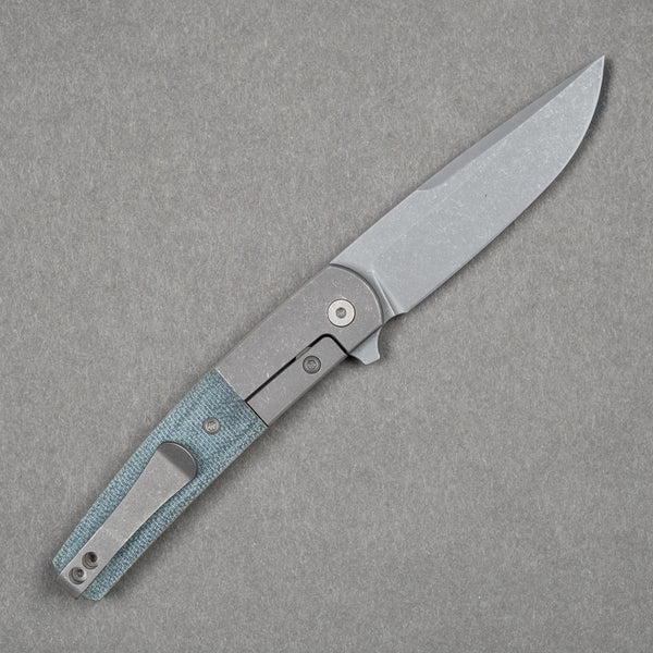 Pre-Order: Urban EDC Finback - Blue Denim Micarta w/ Darkwashed Magnacut