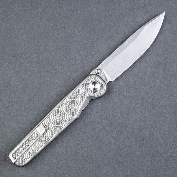 Tactile Knife Co. Rockwall Thumbstud - Darkwash Seigaiha (Exclusive)