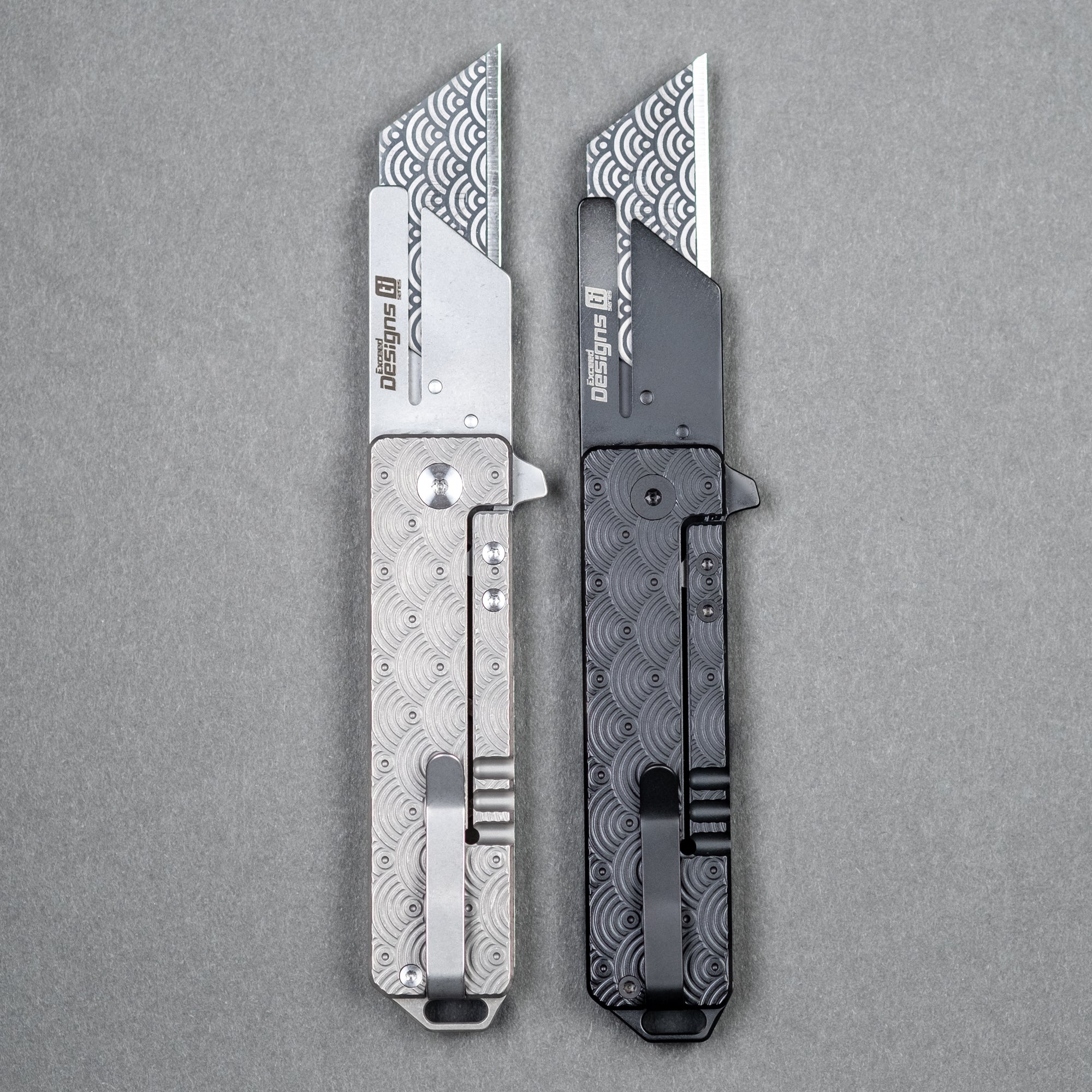 Exceed Designs x Urban EDC TiRant Razor V3 - Seigaiha (Limited)