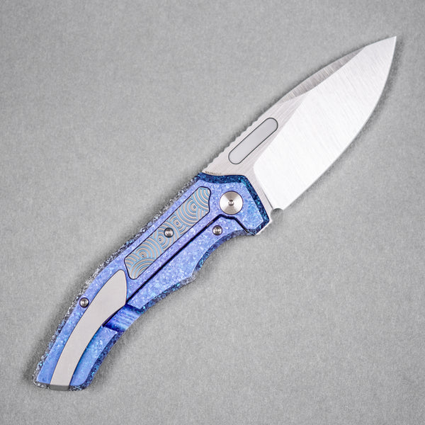 Drop Date (08/12): Griffin Co x URBAN Scout F3.5 Folder - Belt Satin Magnacut & Blurple Crystal Titanium w/ Satin Chaos Seigaiha™